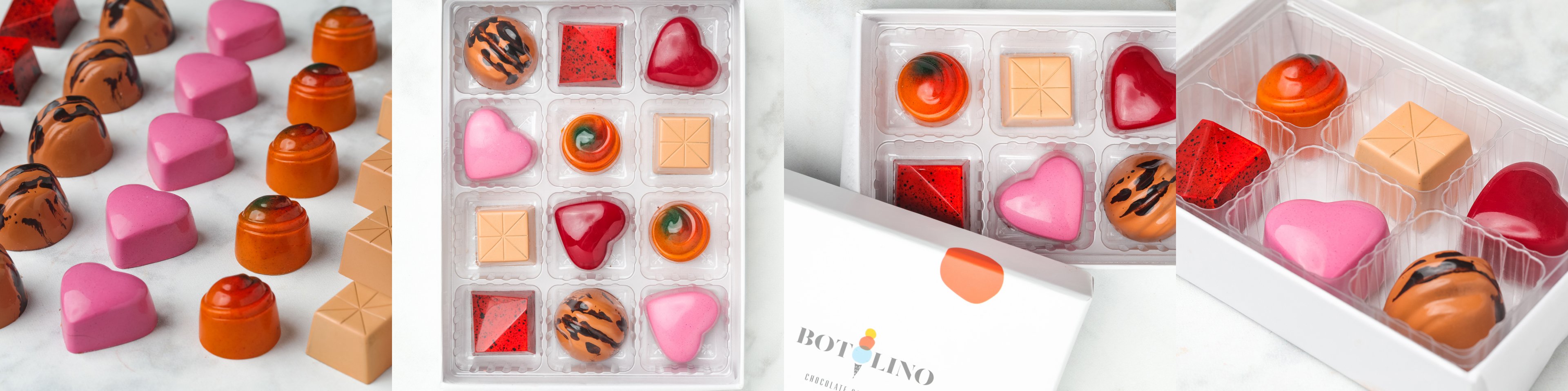 Signature Botolino chocolate confections of different tastes